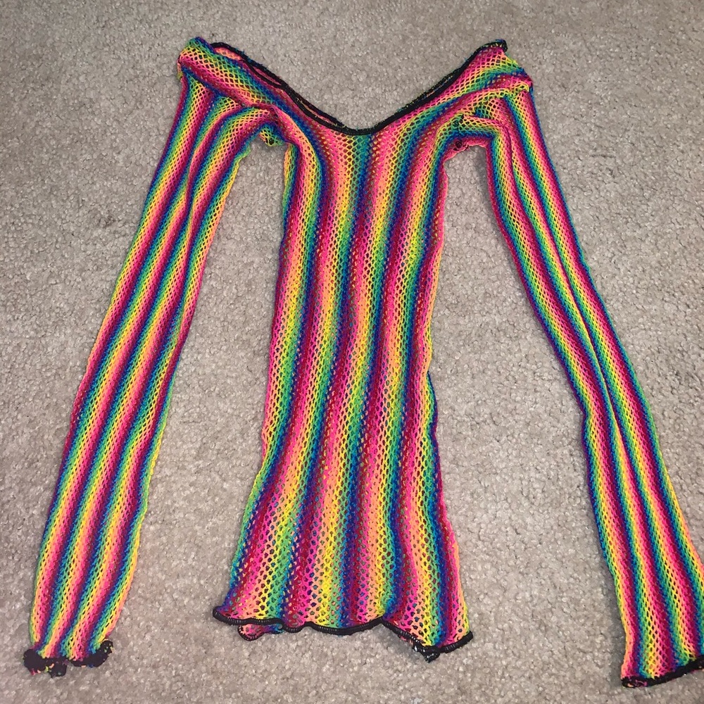 Fashion Nova Rainbow 🌈 Swimsuit Cover Up